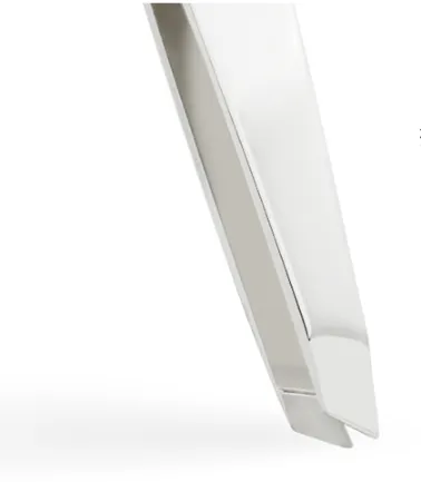 Stainless steel plucking tweezers clip dual-use eyebrow clip