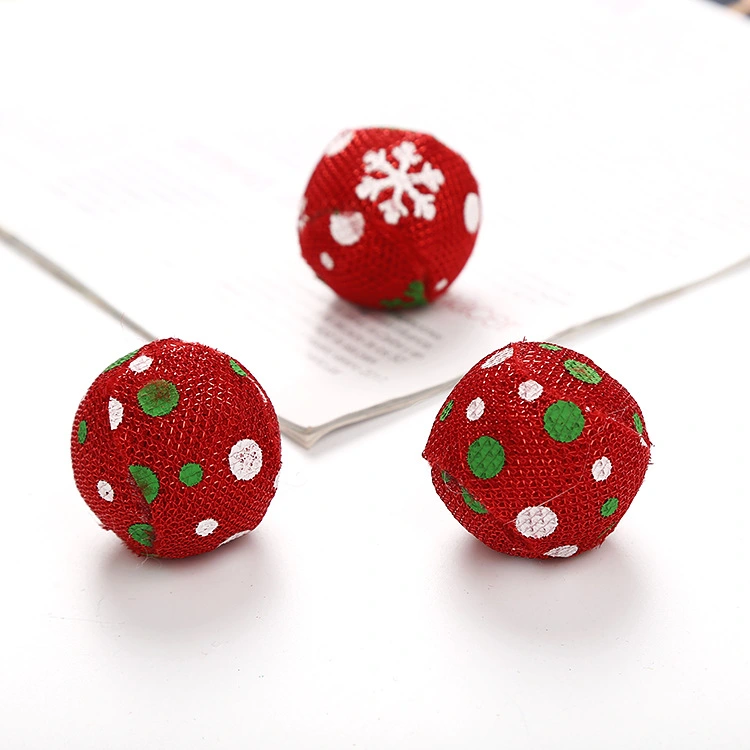 Christmas series candy color ball ball cat toy pet interaction