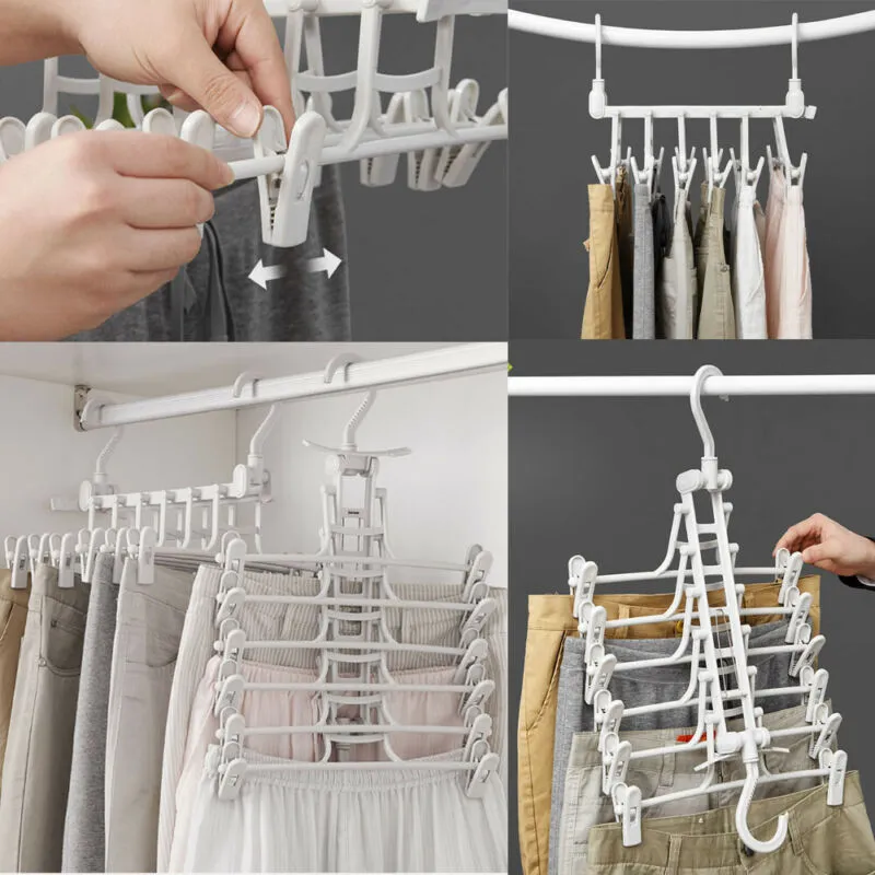 Space Saver Magic Hanging Clothes Hanger Rack