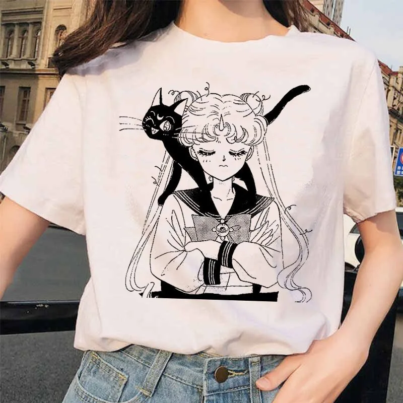 Sailor Moon printed short sleeves