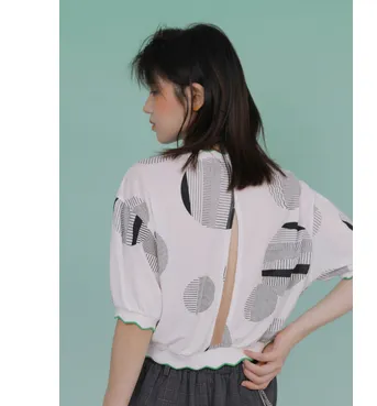 Wave cuff short sleeves