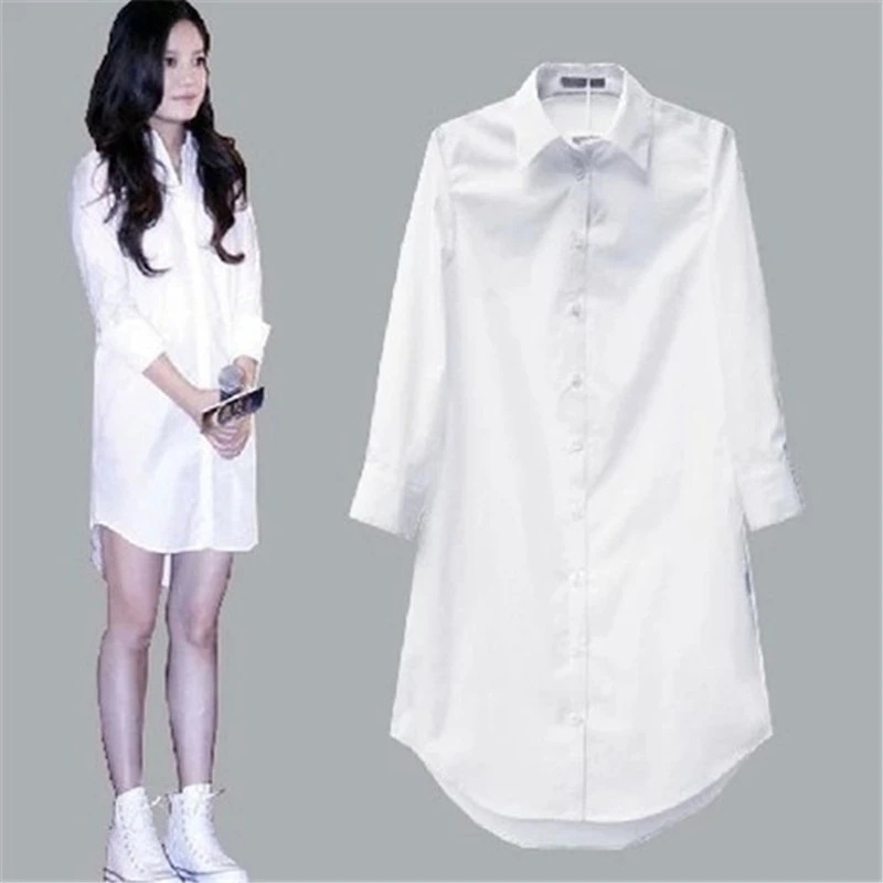 Oversized Shirt Loose Shirt Mid-length Shirt