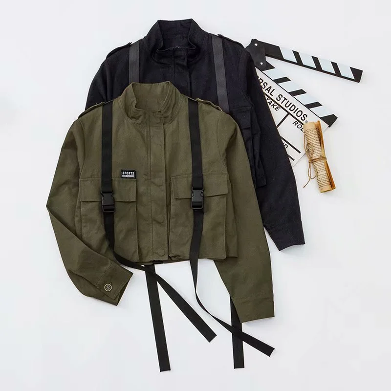 Loose short cropped jacket jacket shirt women