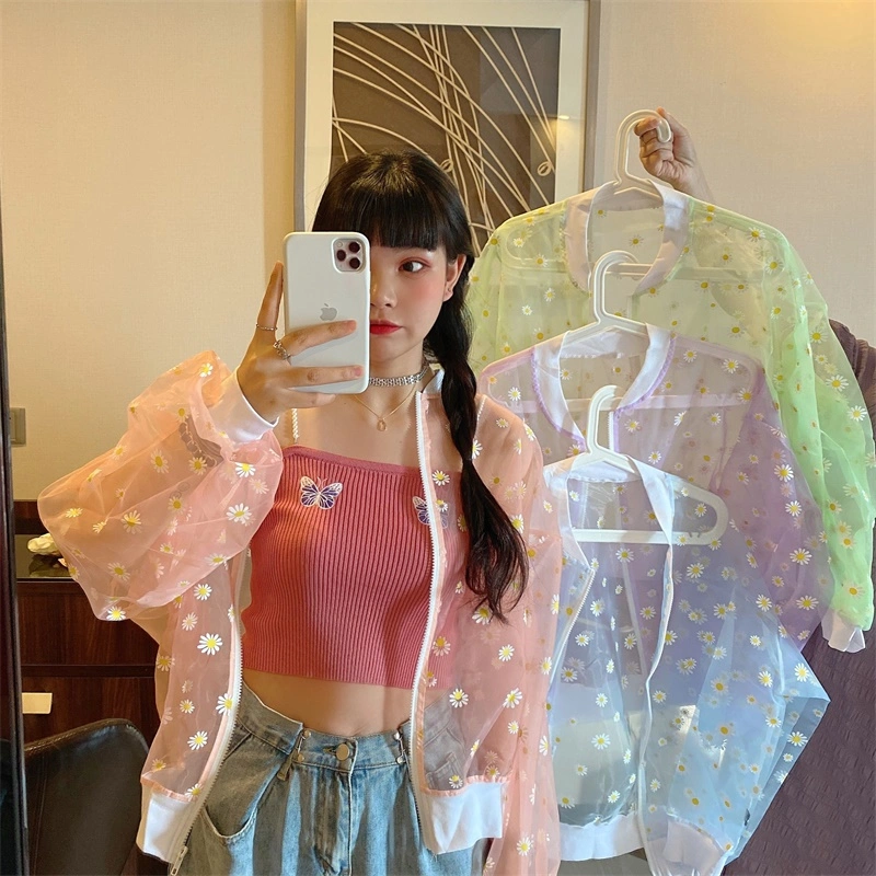 Women's loose sun protection coat