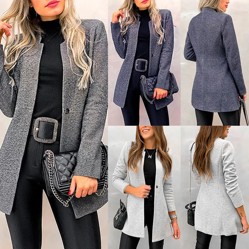 European and American slim women's blazer