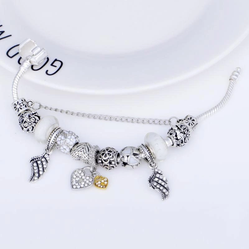 Crystal beaded bracelet