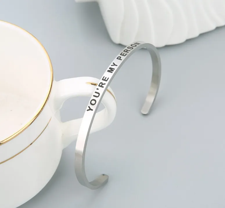 YOU'RE MY PERSON Lettering Bracelet