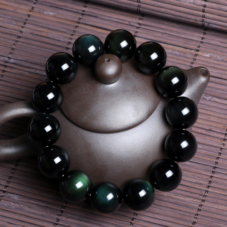 Natural obsidian bracelet