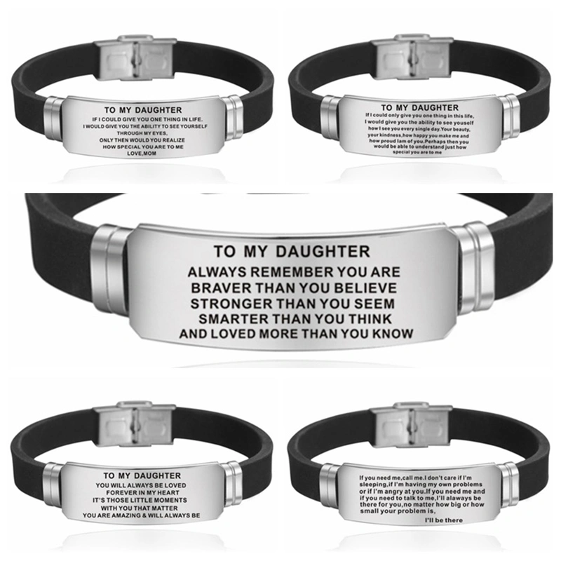 Stainless Steel Engraved Bracelet