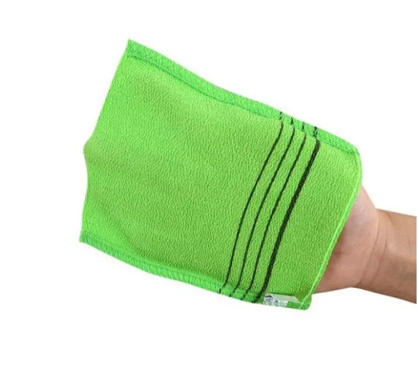 Simple gloves double-sided practical bath towel thin section Korea imported bath towelKorean Towel Scrub