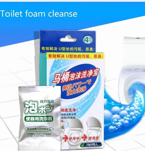 Toilet cleaner, toilet foam, cleansing toilet, detergent