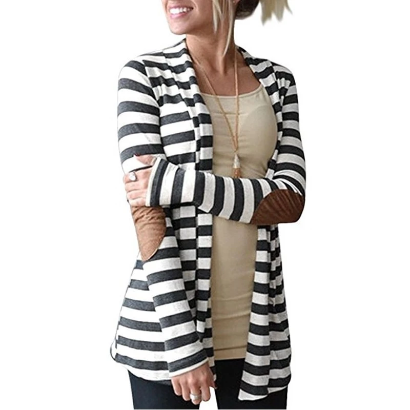 Pure - Long Sleeve Striped Cardigan