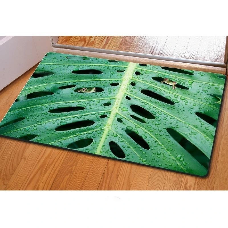 Fun plant sunflower 3D printed door floor mat