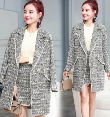2021 autumn and winter new style ladies'' lapel, woolen small wind coat, light lady''s coat 97127