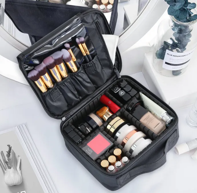 Travel Adjustable Makeup Train Case