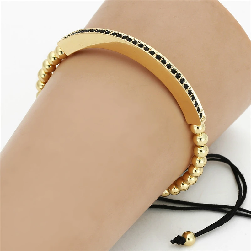 Crescent woven bracelet