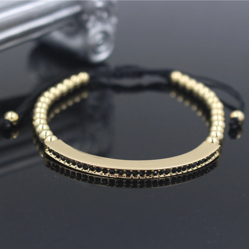 Crescent woven bracelet