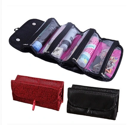 Ladies' cosmetic bag Korea's large-capacity transparent folding dumplings