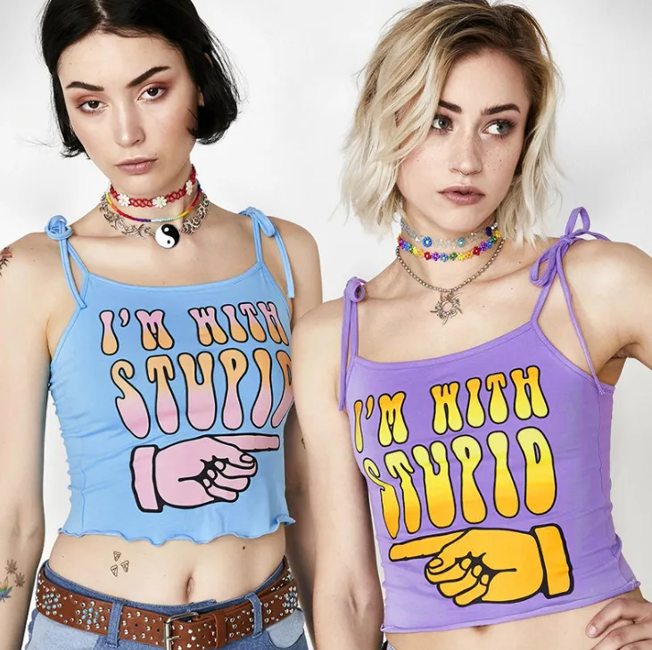 European and American sling tops