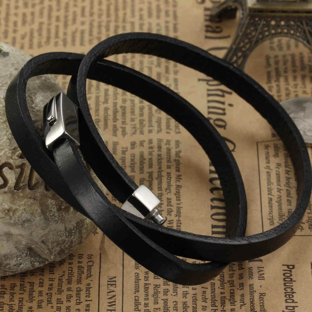 Trendy Vintage Men's Leather Bracelet Bracelet