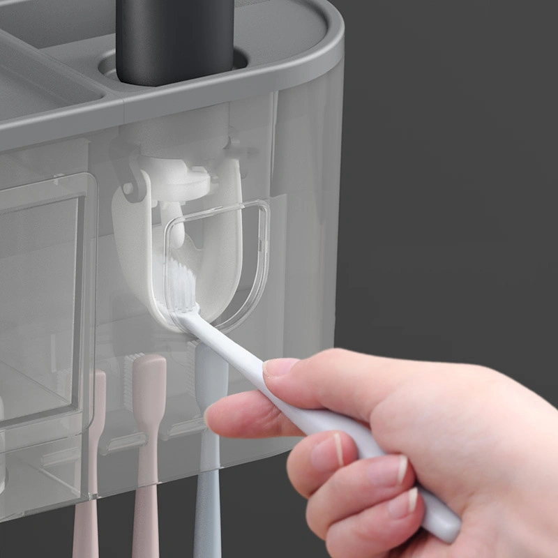 Magnetic Automatic Mouthwash Cup Set Storage Rack