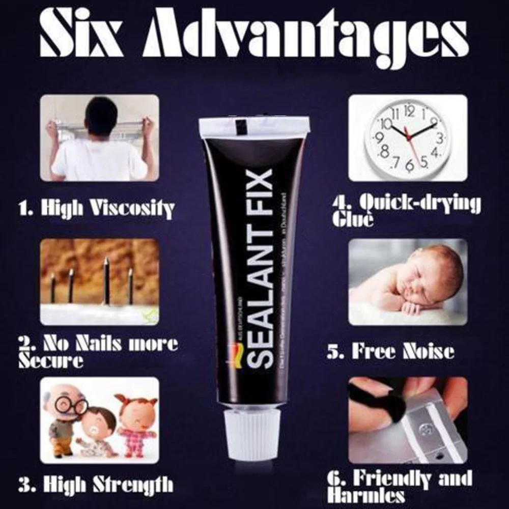 Strong 12ml glass glue Silane polymer Metal adhesive SEALANT FIX for stationery Glass Jewelry Crystal adhesive glue