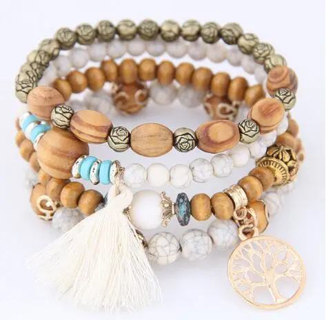 Handmade turquoise tree wild temperament bracelet