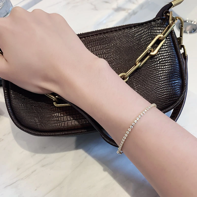 Korean version of cold wind net red diamond bracelet