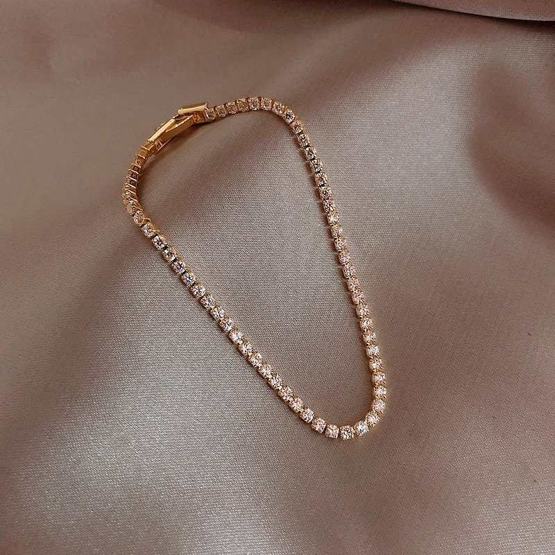 Korean version of cold wind net red diamond bracelet