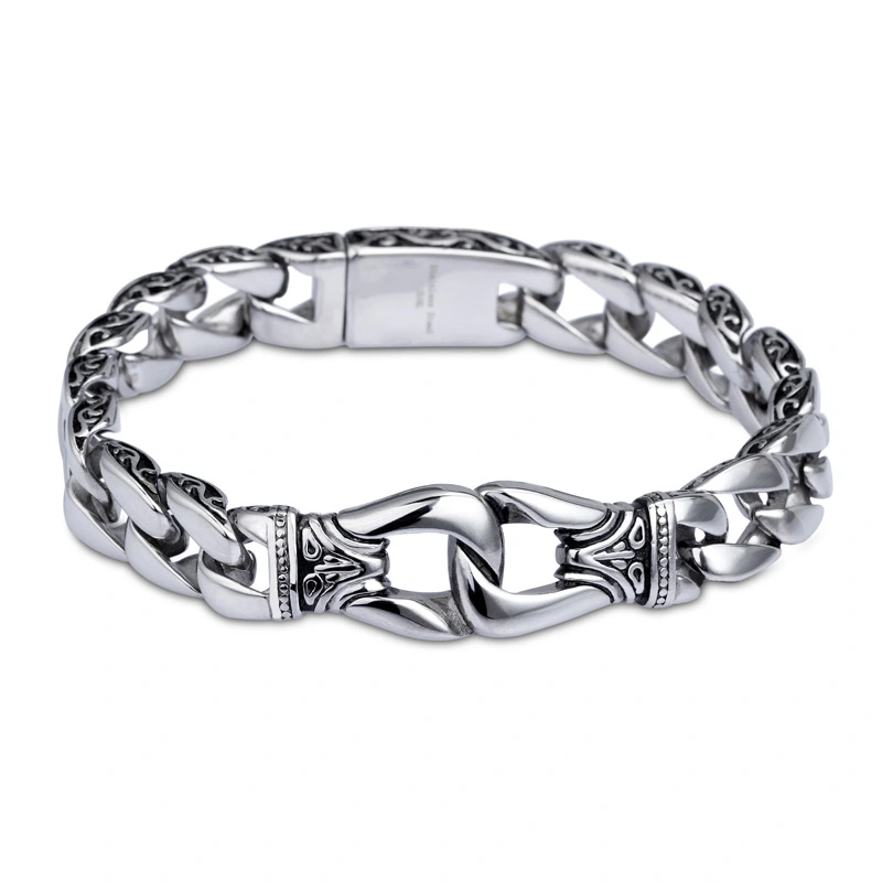 Stainless Steel Retro Bracelet Men's Fashion Titanium Steel Bracelet