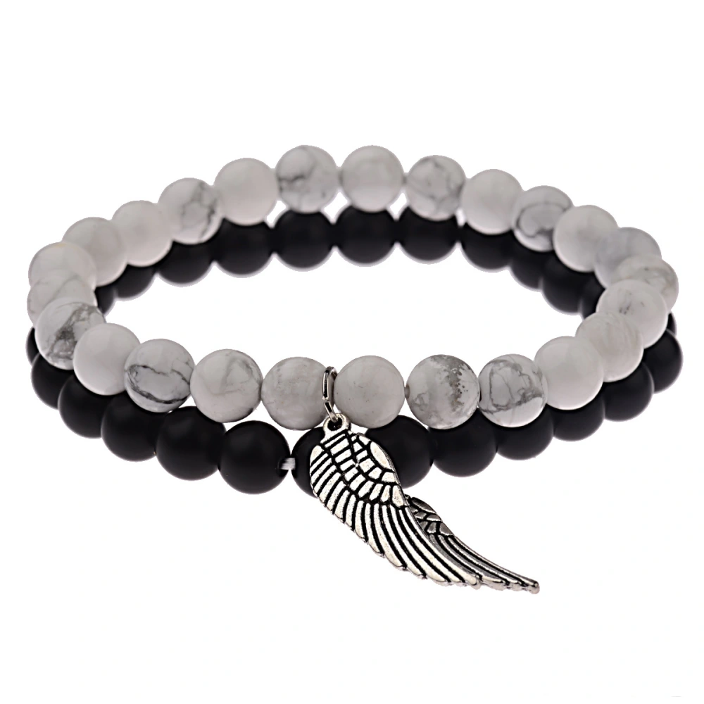 Angel wings imported white pine bracelet bracelet