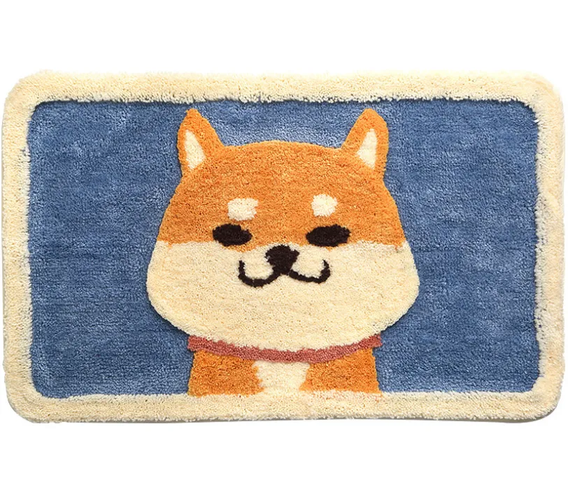 Shiba Inu Dog Bath Mat