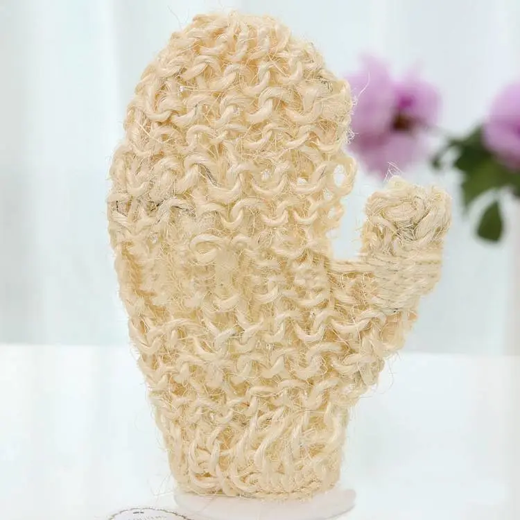 Hand woven sisal gloves exfoliate and exfoliate bath
