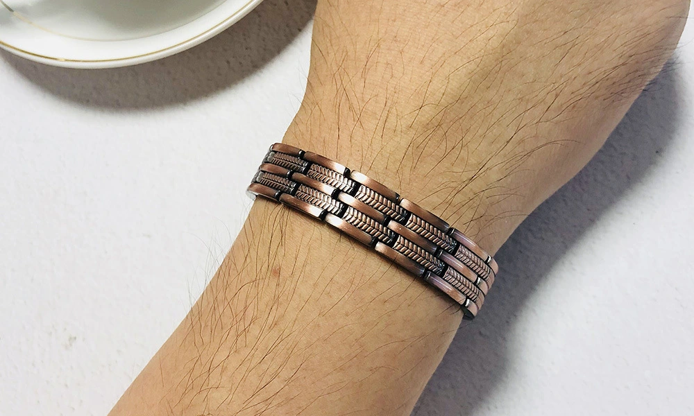 Featured Red Copper Magnetic Fashion Bracelet