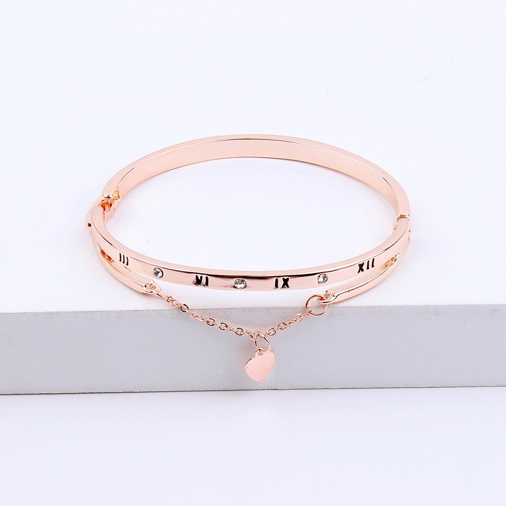 Tassel peach heart bracelet