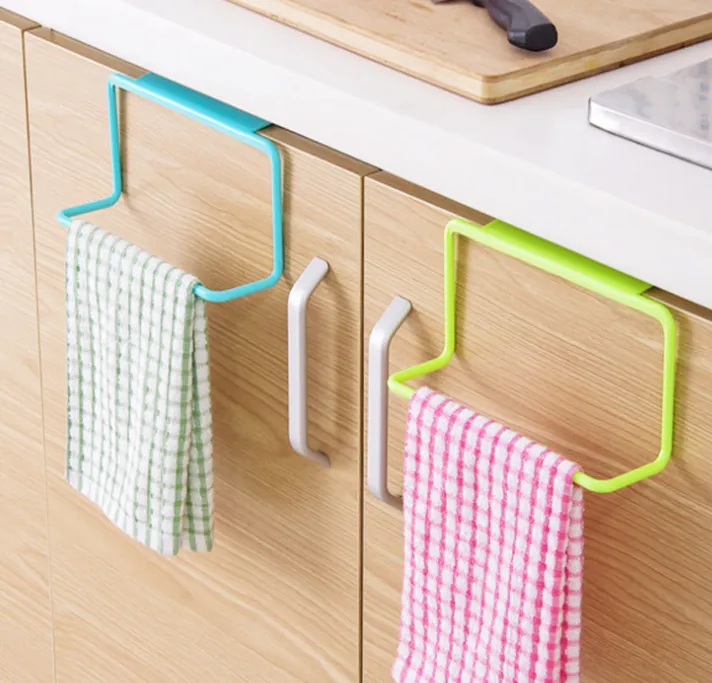 Towel Hanging Rack Holder Free Nail For Cabinet Cupboard