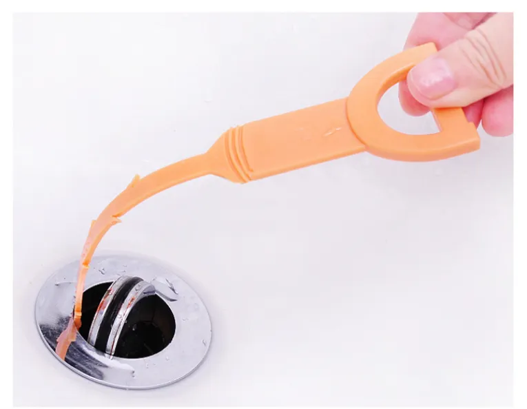 Hair hair cleaner, sink anti-blocking cleaning hook, sewer, toilet flusher