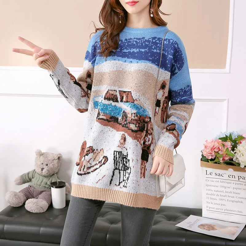 Mid-length sweater skirt