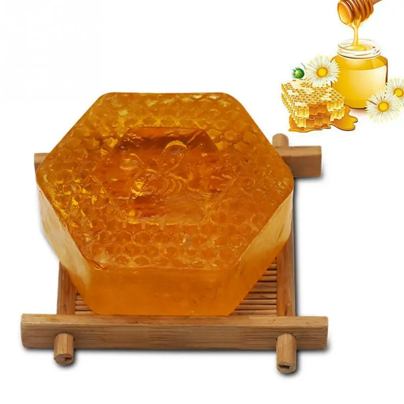 100g Handmade Soap Essential Oil Moisturizing Unique Smell Natural Bath Body Skin Care Deep Cleansing Honey Soap (China)