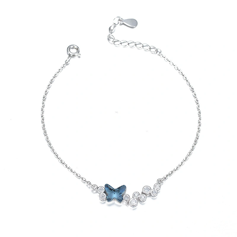 Butterfly crystal bracelet