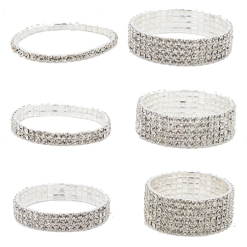 Flash Diamond Elastic Bracelet Korean Version Full Diamond New Bracelet