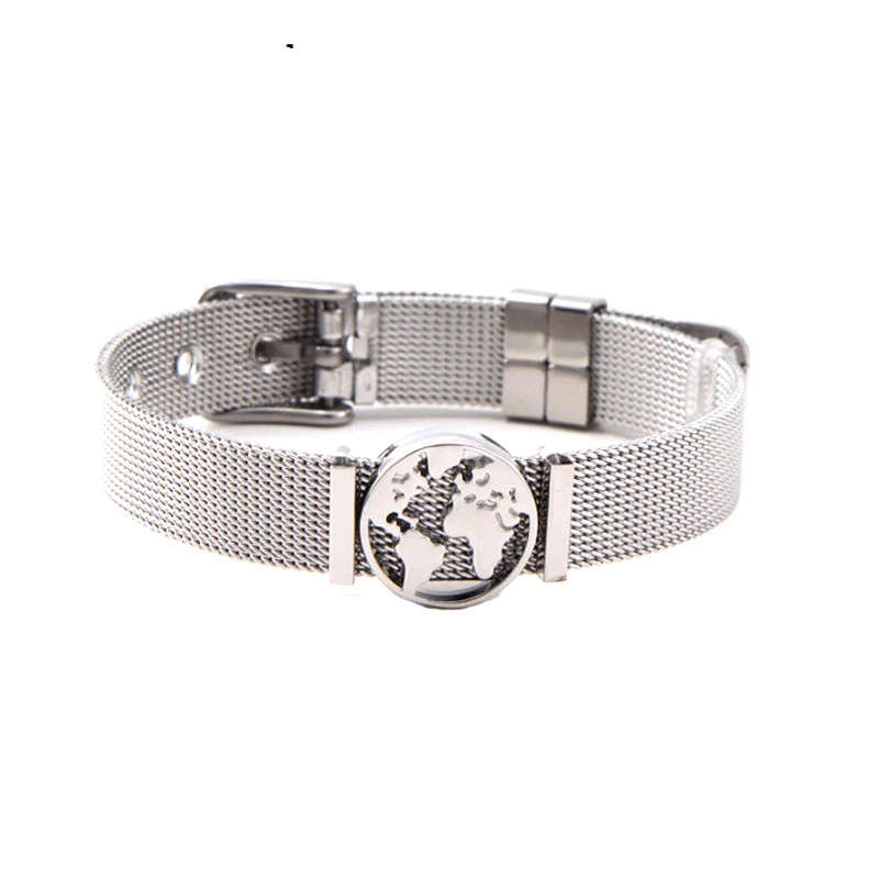 World map bracelet