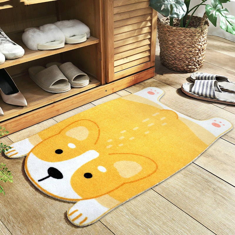 Cartoon Shiba Inu Corgi doormat