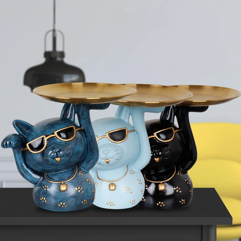 Lucky cat home furnishings, light luxury and high-end style