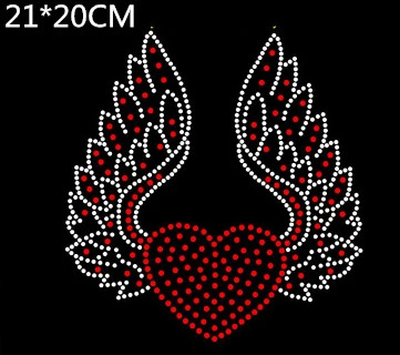 Angel wings decal patch