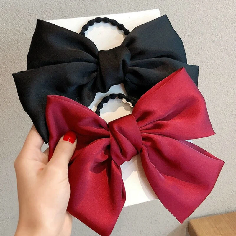 Big bow hairpin hair rope