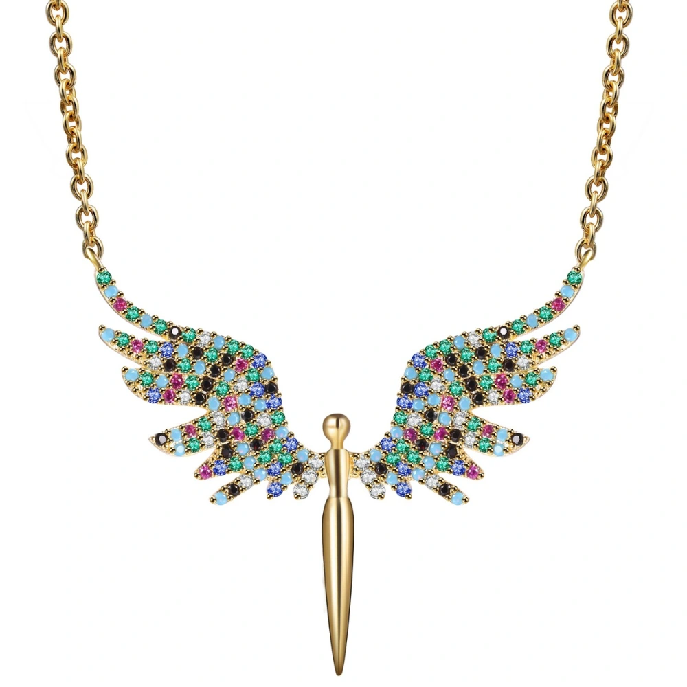 Angel wings pendant necklace