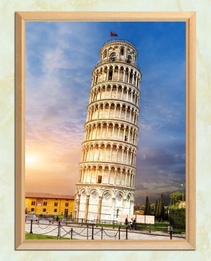 XXL - 5D Diamond Painting - Der Schiefe Turm von Pisa