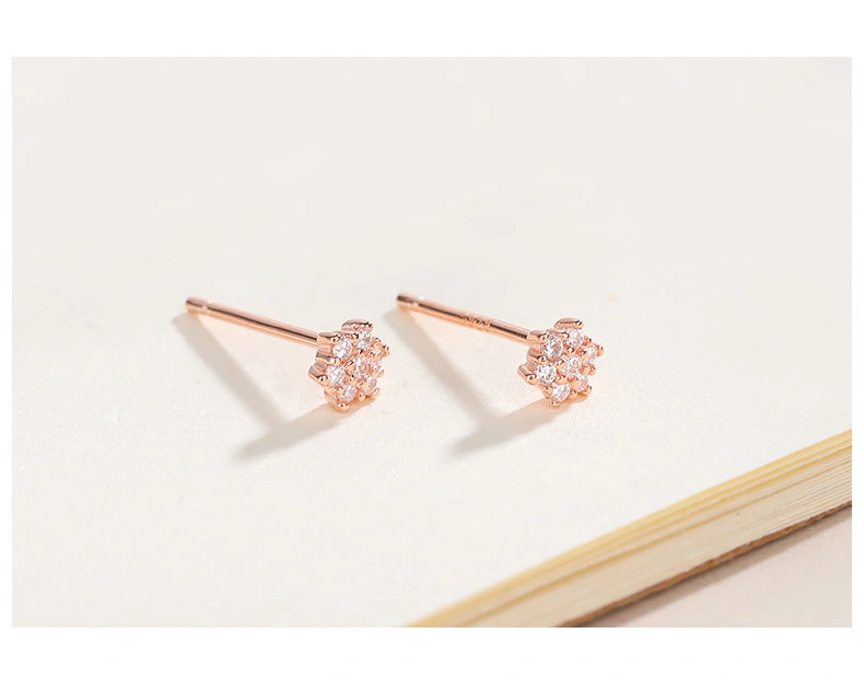 925 Snowflake Earrings
