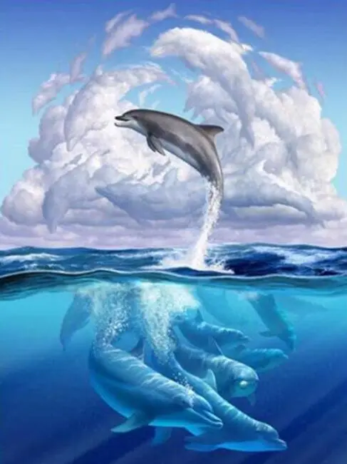 Diamond Painting - Delfine 2
